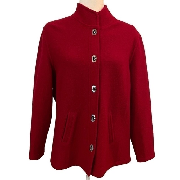 TALBOTS Red Wool Jacket - Picture 1 of 8
